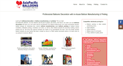 Desktop Screenshot of angkasaballoons.com