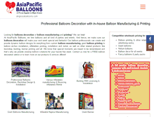 Tablet Screenshot of angkasaballoons.com